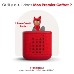 Mon premier coffret Toniebox 2 rouge coquelicot