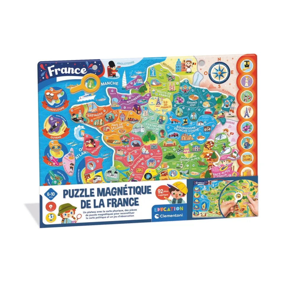 Mon puzzle de la France magnétique