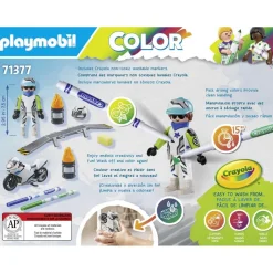 Moto Playmobil Color 71377
