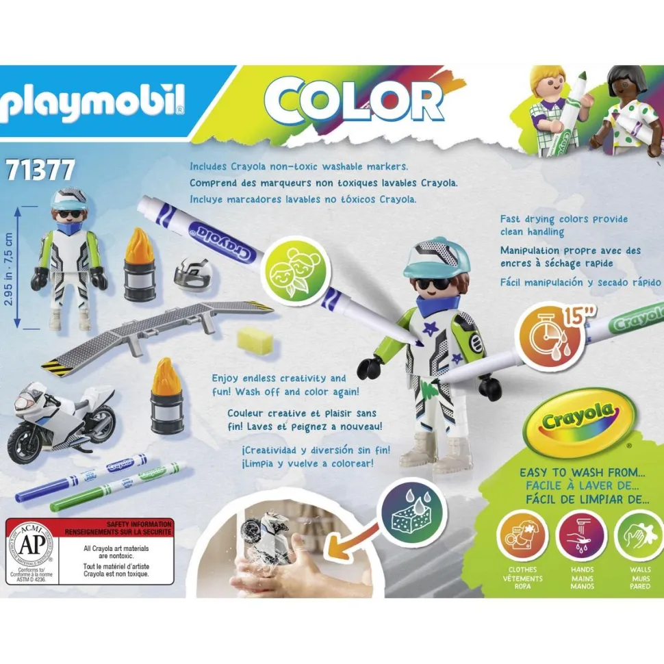 Moto Playmobil Color 71377