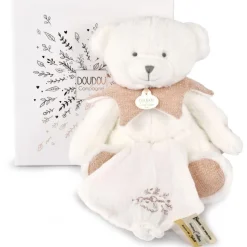 Ours pantin rose avec doudou - Collection doudou 25 ans