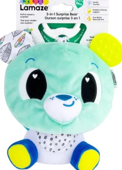 Ourson Surprise 3-en-1 Avec Anneau De Dentition Et Clip & Go