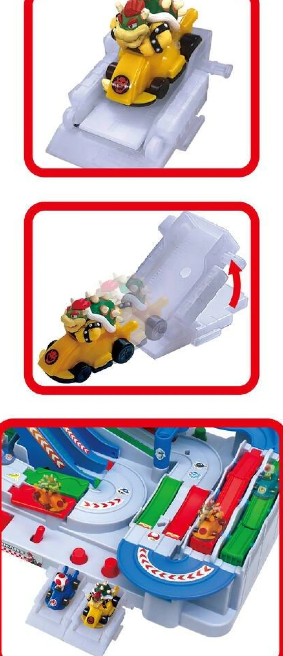 Pack 2 véhicules Bowser et Toad - Extension Mario Kart deluxe Racing DX
