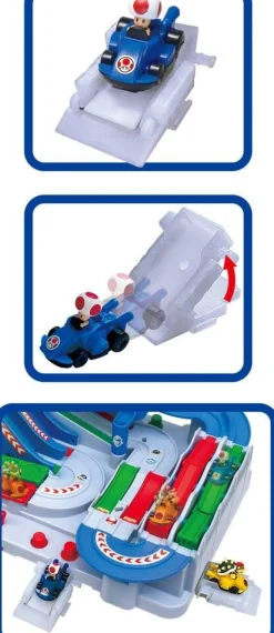 Pack 2 véhicules Bowser et Toad - Extension Mario Kart deluxe Racing DX