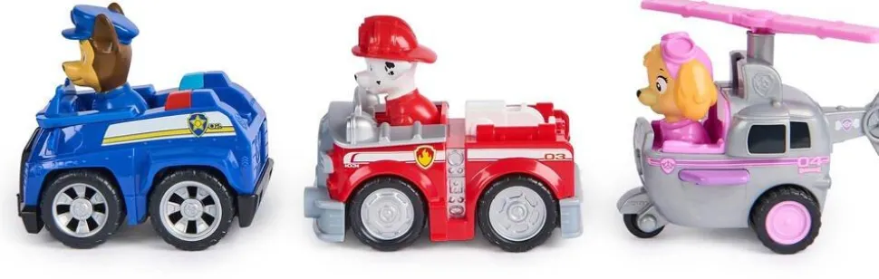 Pack De 3 Véhicules En Friction Pawpatrol