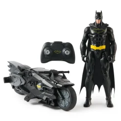 Pack figurine Batman 30 cm et moto Batcycle radiocommandée