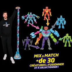 Pack Hybrids 5 figurines Hyperfusion MrBeast Lab