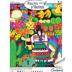 Palette d'artiste marché mexicain