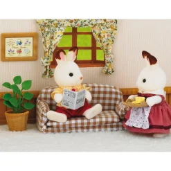 Papa Lapin chocolat et salon – Sylvanian Families 2201