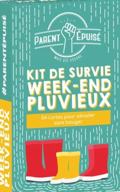 Parent épuisé - Kit de survie week-end pluvieux