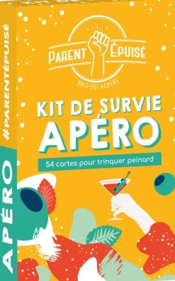 Parent épuisé - Kit de survie Apéro