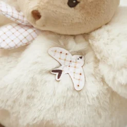 Patapouf doudou lapin crème 17cm