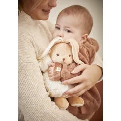 Patapouf doudou lapin crème 17cm