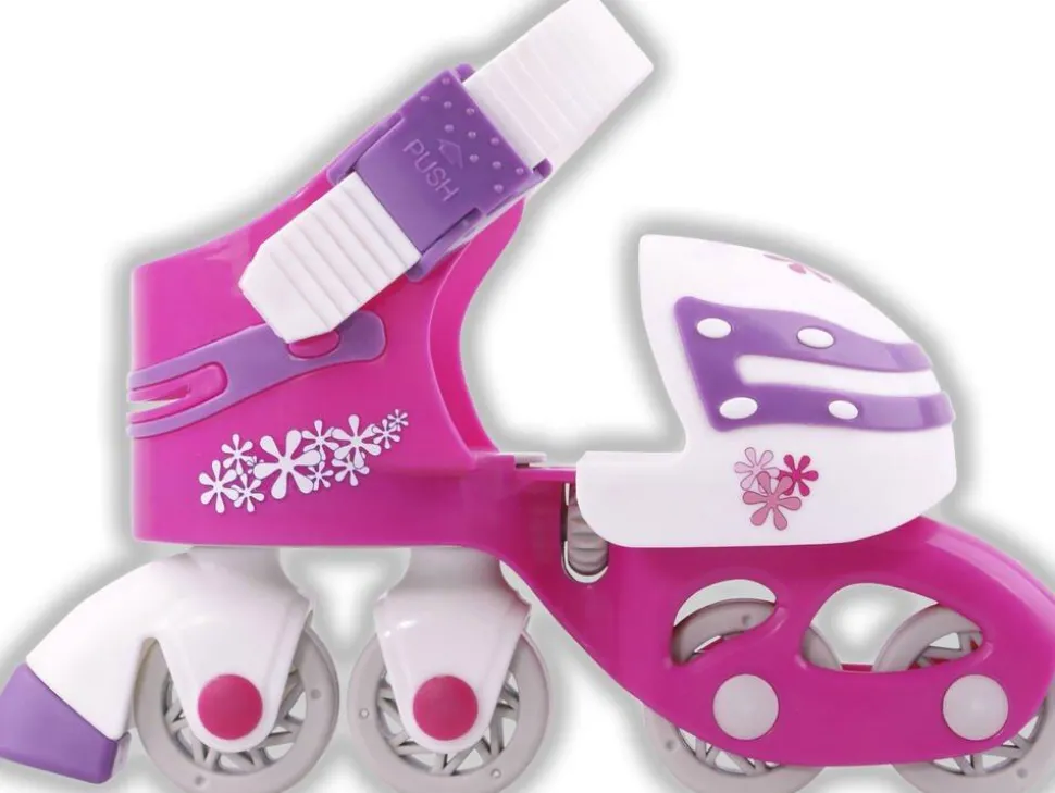 Patins évolutifs et ajustables rose taille 25-32