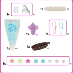 Pati-school - Kit de décoration gâteaux