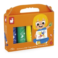Peinture au doigt - Set de 5 tubes