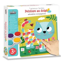Peintures au doigt - tableaux adorables compagnons