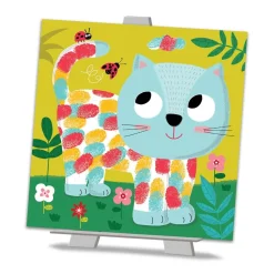 Peintures au doigt - tableaux adorables compagnons