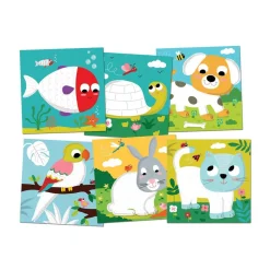 Peintures au doigt - tableaux adorables compagnons