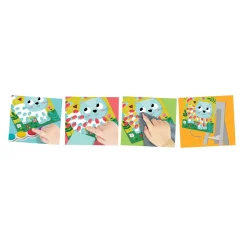 Peintures au doigt - tableaux adorables compagnons