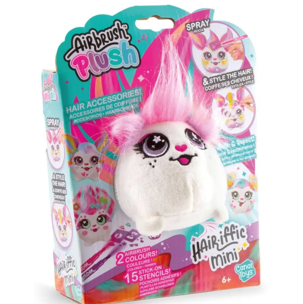 Peluche à colorier Hairiffic mini - Air Brush plush