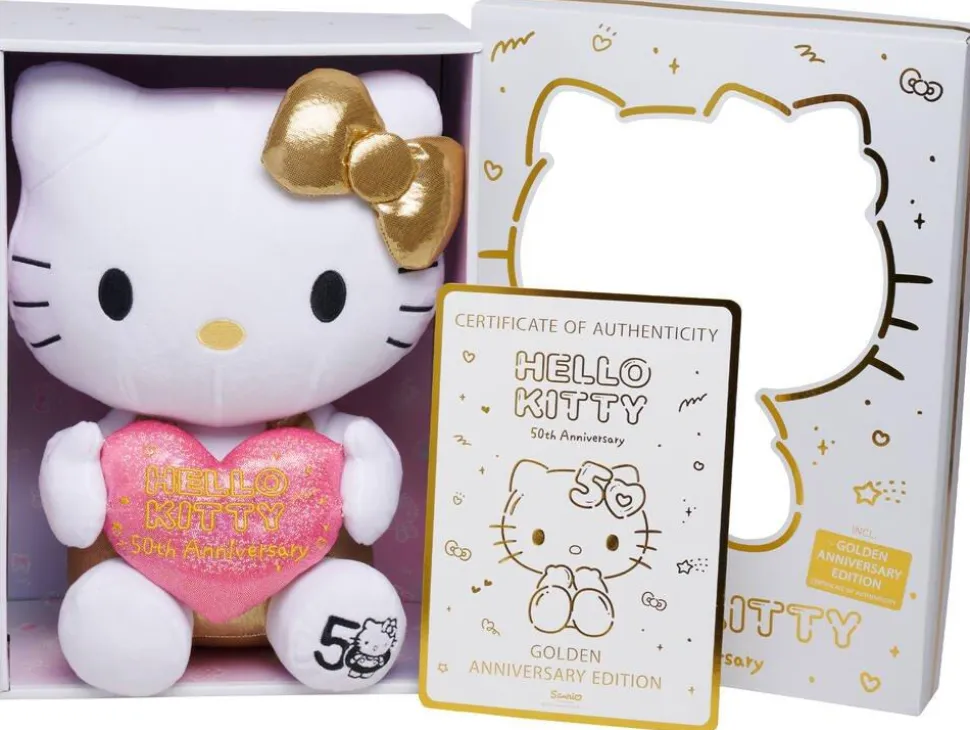 Peluche Hello Kitty 30 Cm - 50ème Anniversaire