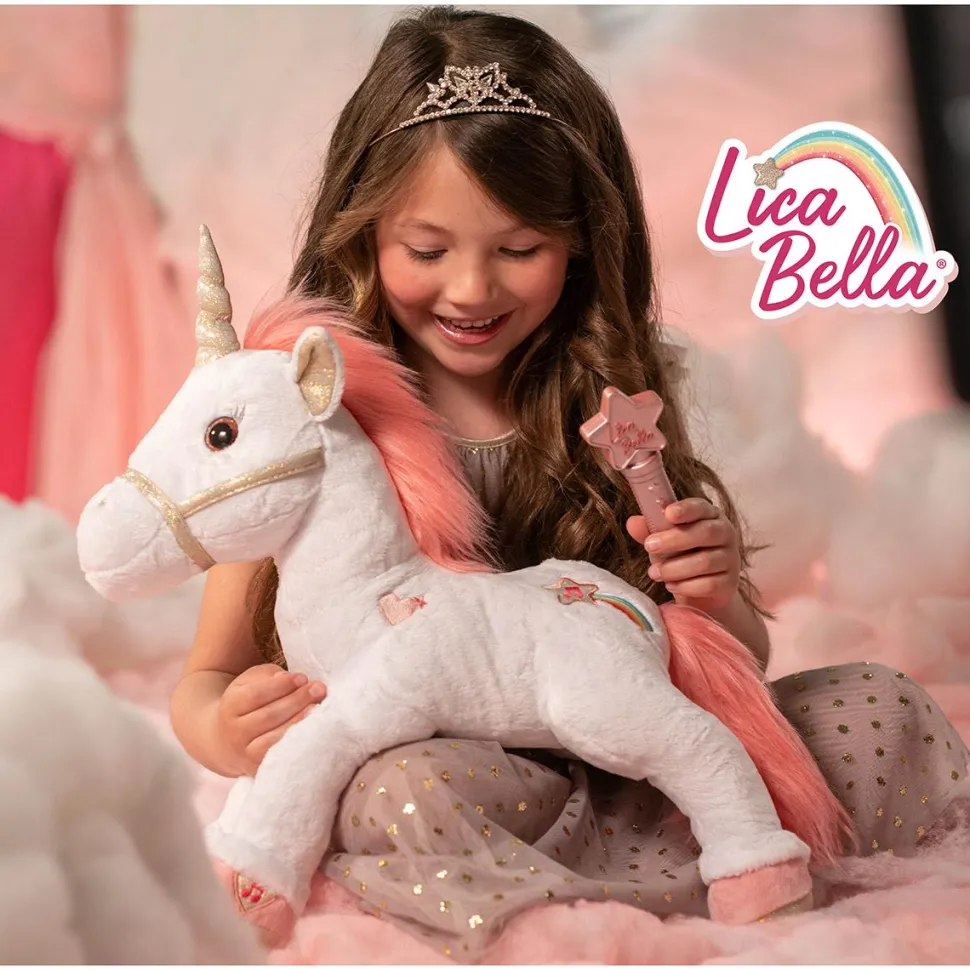 Peluche licorne Lica Bella magique 35 cm