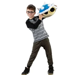 Peluche Mario Mocchi Mocchi Carapace Bleue 36 Cm - Licence Officielle