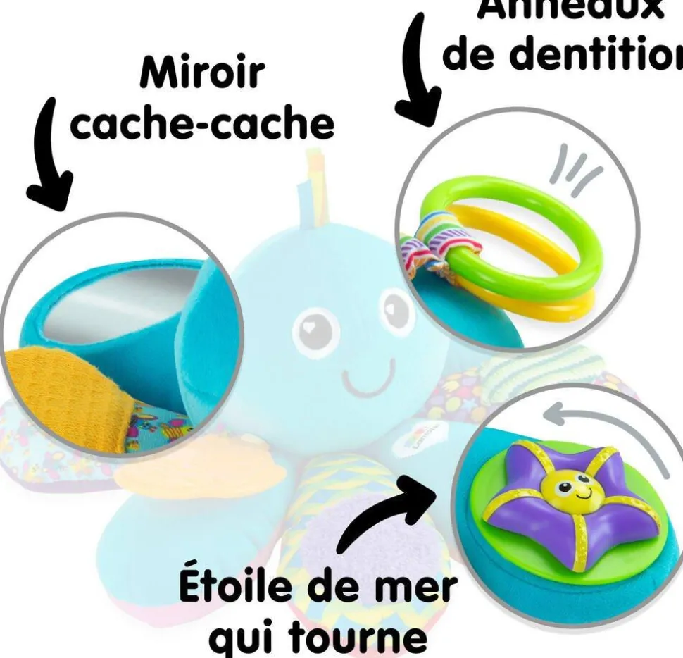Peluche Pieuvre Multi Activités - Lamaze