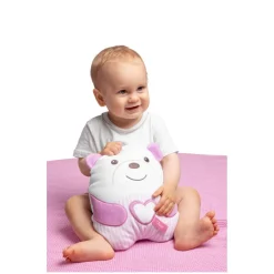 Peluche tendre ourson rose