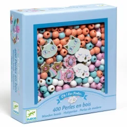 Perles En Bois Arc-en-ciel Djeco