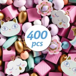 Perles En Bois Arc-en-ciel Djeco