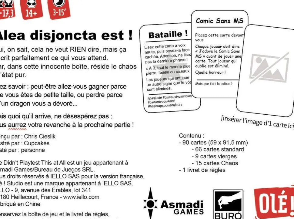 Personne N'a Testé Ce Jeu - Iello Référence 70153