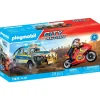 Pick-up de police, moto & 2 personnages PLAYMOBIL City action 71875