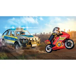 Pick-up de police, moto & 2 personnages PLAYMOBIL City action 71875