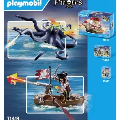 Pirate avec pieuvre géante Playmobil pirate 71419