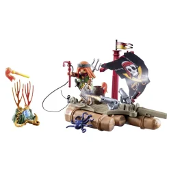 Pirate avec radeau flottant et trésor PLAYMOBIL Pirates 71794
