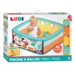 Piscine à balles jungle