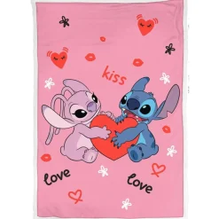 Plaid sherpa Stitch et Angel Kiss Love Pink