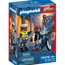 Policier et voleur de vélo - Playmobil City Action 72076