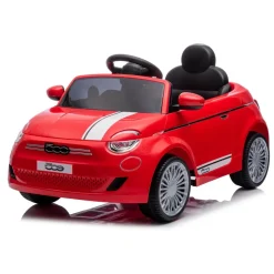 Porteur radiocommandé - Fiat 500E rouge