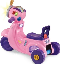 Porteur Scooter Interactif rose 3 en 1