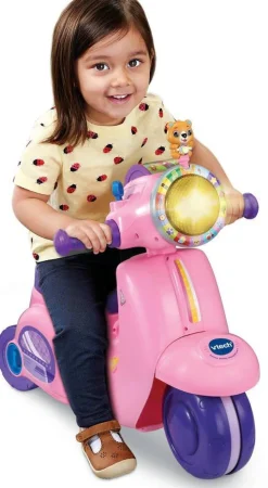 Porteur Scooter Interactif rose 3 en 1