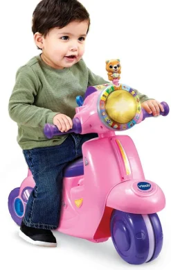Porteur Scooter Interactif rose 3 en 1