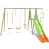 Portique bois métal 2,30 mètres avec toboggan