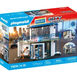 Poste de police avec salle de recherches PLAYMOBIL City action 71874