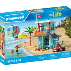 Poste de secours et voiturette de plage Playmobil My Life 71903