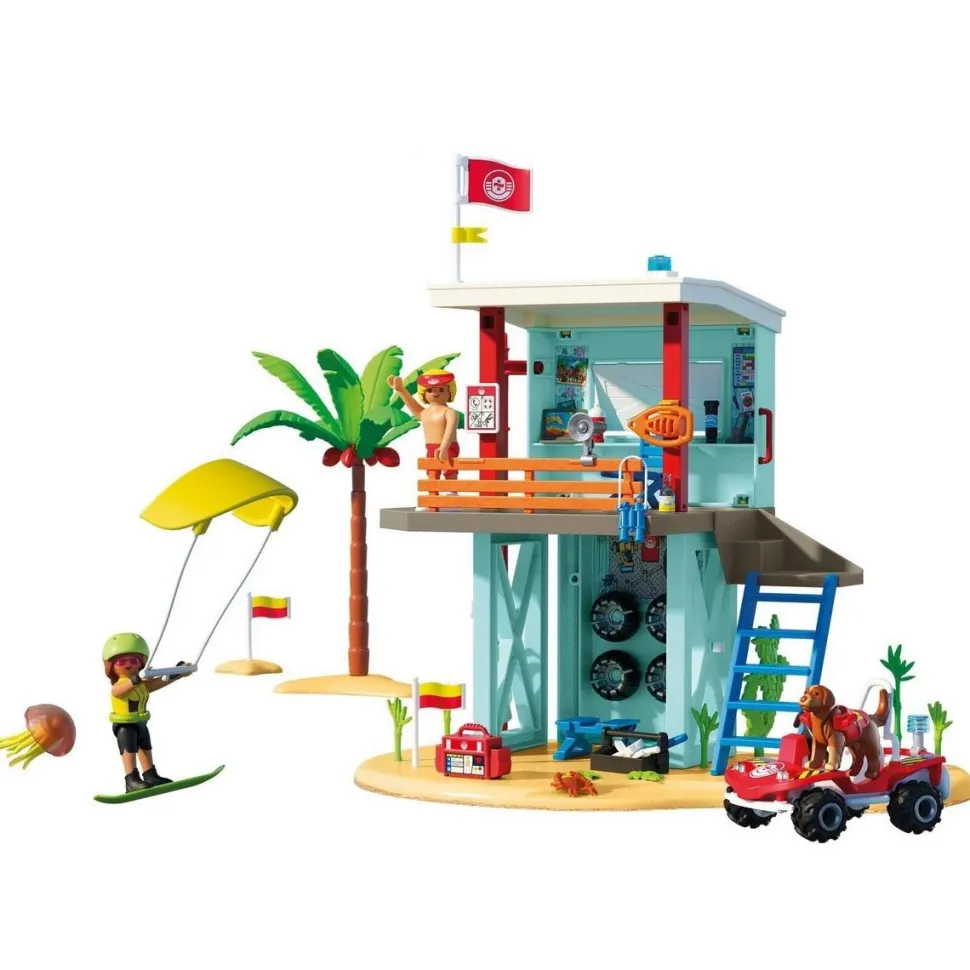 Poste de secours et voiturette de plage Playmobil My Life 71903