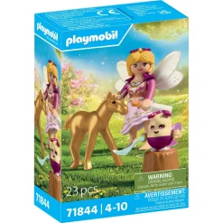 Poulain licorne doré avec fée Playmobil Magic Unicorn 71844