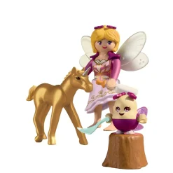 Poulain licorne doré avec fée Playmobil Magic Unicorn 71844
